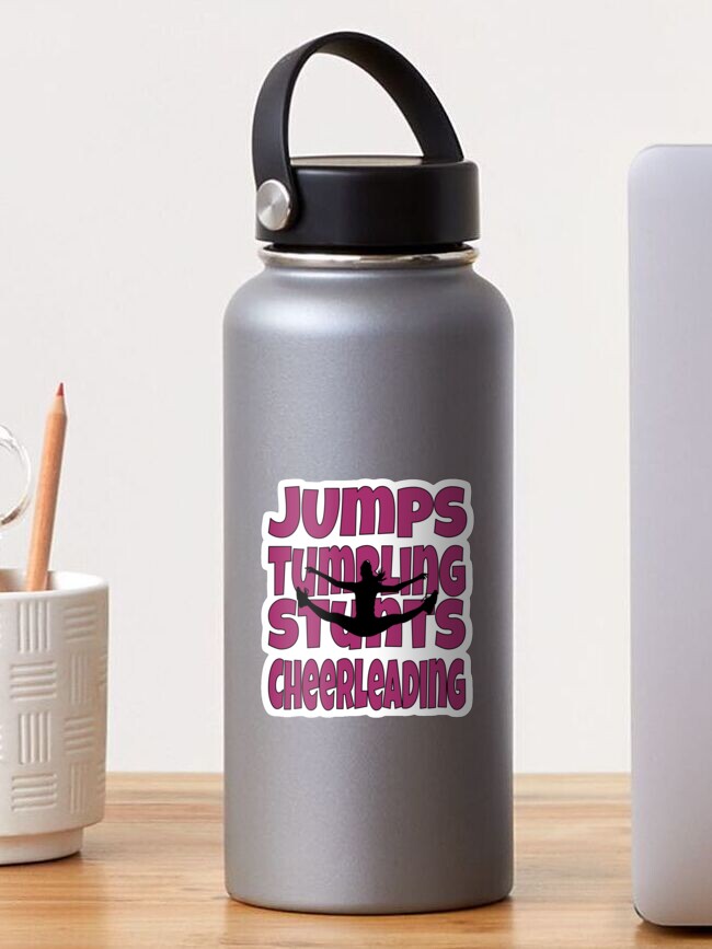 Cheer Water Bottle, Cheerleading Water Bottle Tumbler, Cheer Gifts,  Personalized. Gifts for Cheerleaders 