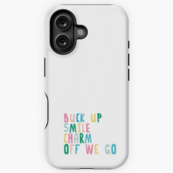 Vista previa del artículo con la obra «Charm Buck Up Smile Off We Go», diseñado y vendido por holbytv.
