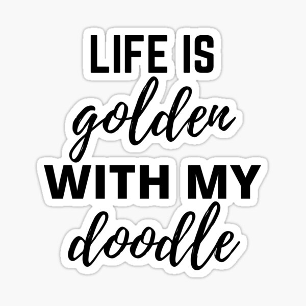 Item preview, Das Leben ist golden mit einem Doodle, Doodle Mama, Goldendoodle, Goldendoodle Mom, Goldendoodle Geschenk, Golden Retriever Mom, Laptop Skins, Scraf, Handyhüllen, Gesichtsmasken designed and sold by kenganalashish.