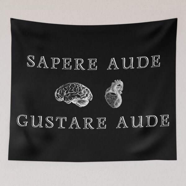 Item preview, Dare to know & experience/enjoy "Sapere Aude" [WhiteVersion] designed and sold by MinaMonsterMash.