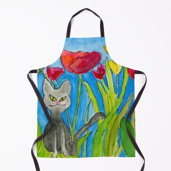 Item preview, Poppy Cat Watercolor designed and sold by Teresa Tilley.