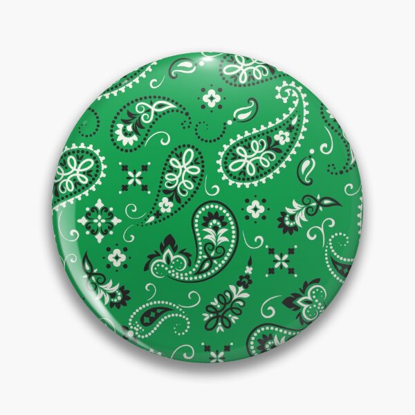 Item preview, Bandana Mask - Green - Paisley Pattern designed and sold by winkiewinx.