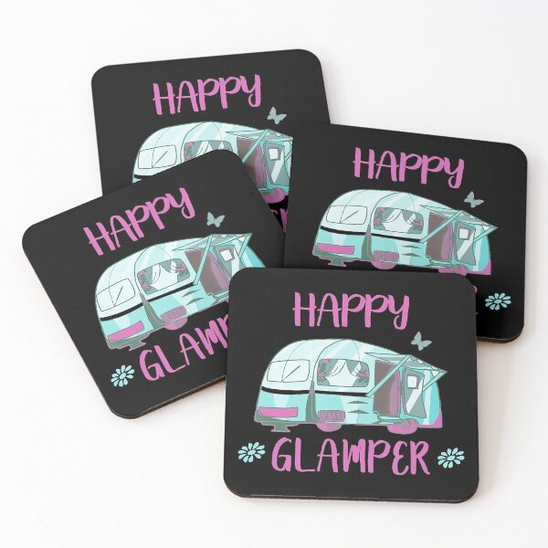Item preview, Happy Glamper Glamping Daisy Flowers _ Butterflies designed and sold by IanSummer53.