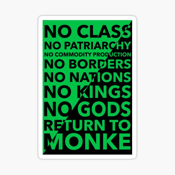 Artikel-Vorschau von Anarcho-Primitivismus-Antialles-Plakat-Rückkehr zu Monke, designt und verkauft von cattiktoks1718.