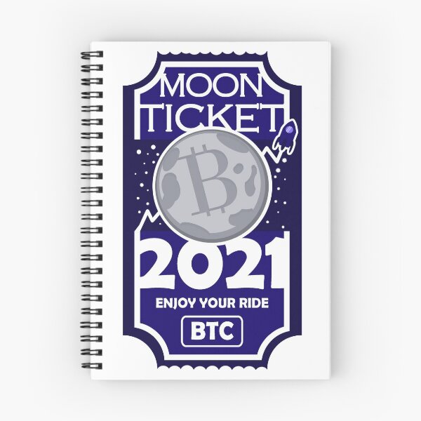 Item preview, Bitcoin 2021 to the moon ticket T-shirt designed and sold by katastrophicus.