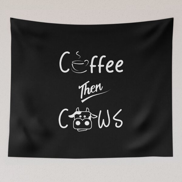 Item preview, Coffee then Cows - Cute Cow designed and sold by pannolinno.