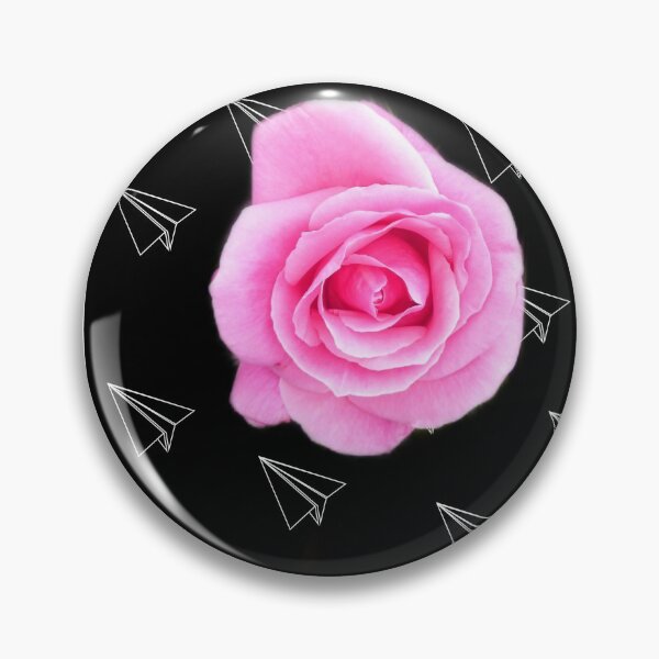Item preview, Hot pink rose  and paper plane print designed and sold by DemonicGloom.