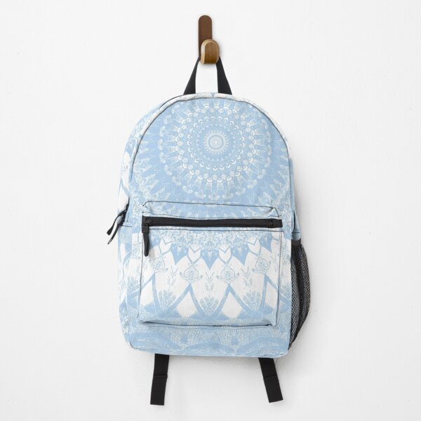 Item preview, Baby Blue Boho Mandala designed and sold by Kelly Dietrich Mandala & Fractal Art.