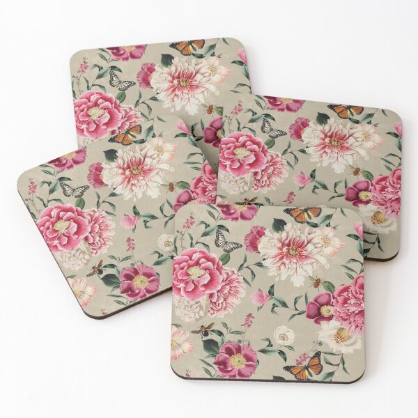 Item preview, Cottagecore English Rose Cottage Garden Flowers Floral Pastel Pink Light Decor designed and sold by BohoStudio.