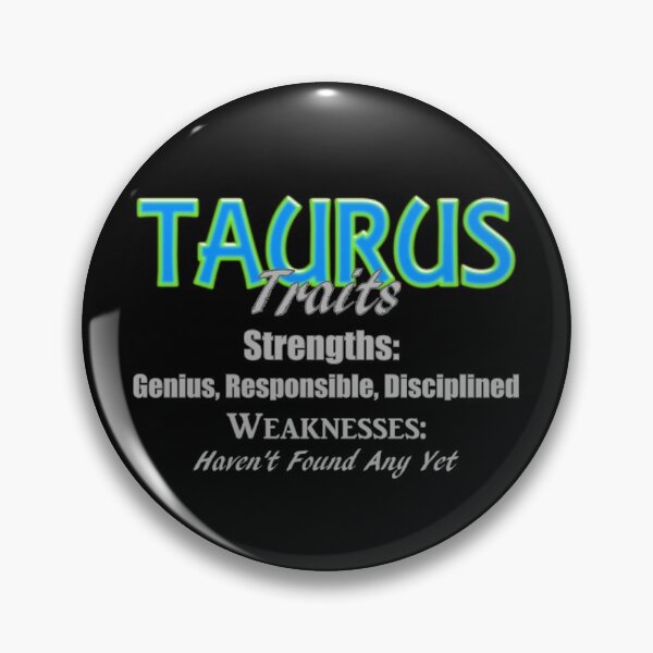 Item preview, Funny Taurus Zodiac Traits designed and sold by AFordhamDesigns.