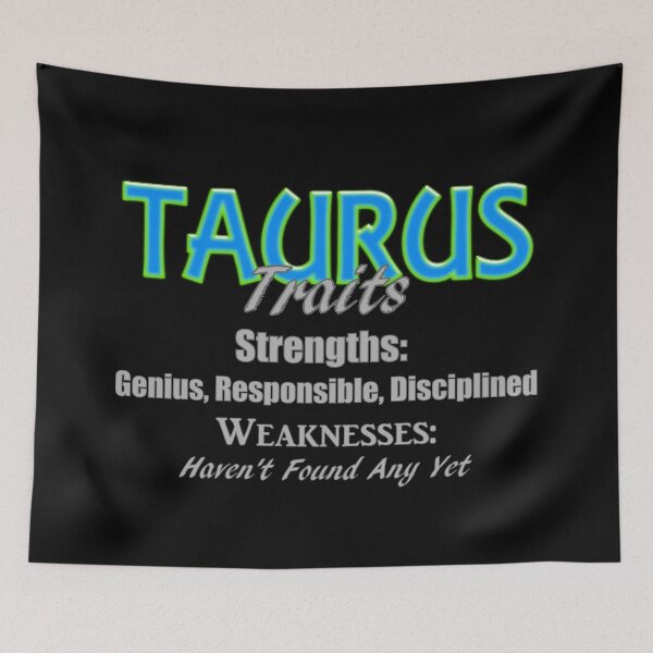 Item preview, Funny Taurus Zodiac Traits designed and sold by AFordhamDesigns.