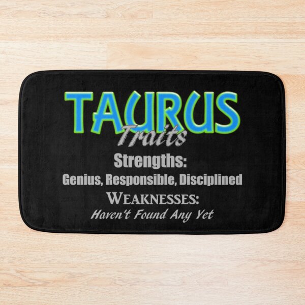 Item preview, Funny Taurus Zodiac Traits designed and sold by AFordhamDesigns.