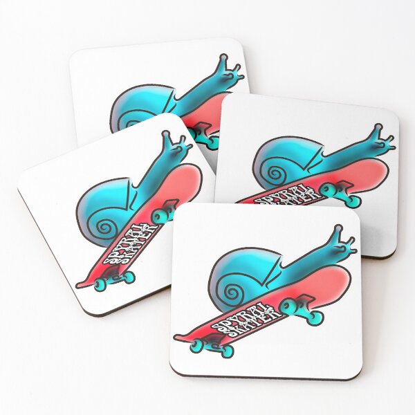 Item preview, spyral skater, the modernist snail designed and sold by Xdelacra.