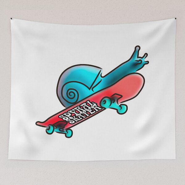 Item preview, spyral skater, the modernist snail designed and sold by Xdelacra.