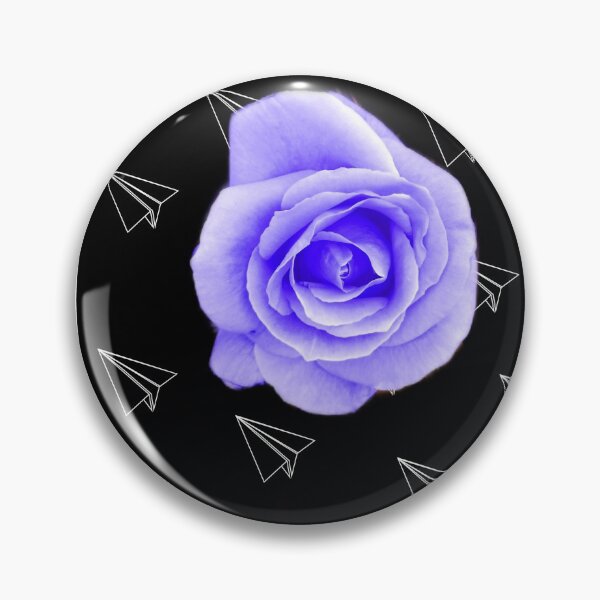 Item preview, Blue Rose and paper plane print designed and sold by DemonicGloom.