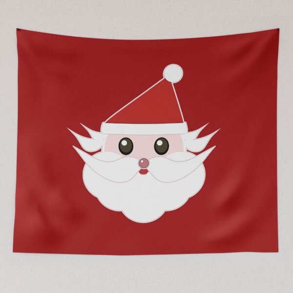 Item preview, Christmas Santa Claus Face with Red Background Colour designed and sold by Moyanana.