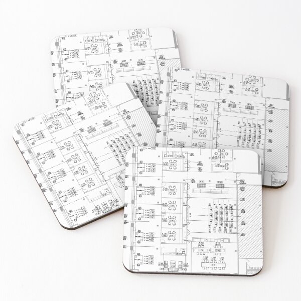 Item preview, Architect's Blueprint - Architecture Pattern designed and sold by itShirts-Shop.