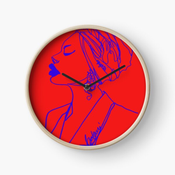 Ngiyazi - red Clock
