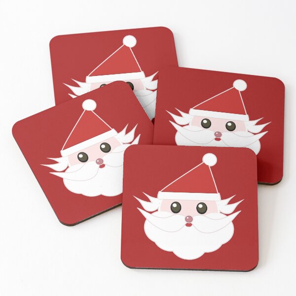 Item preview, Christmas Santa Claus Face with Red Background Colour designed and sold by Moyanana.