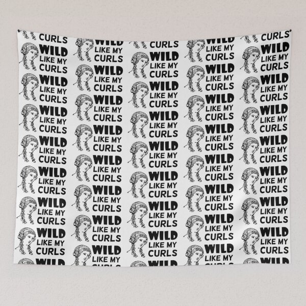 Item preview, Wild like my curls, funny wild curls  designed and sold by stickmeok.
