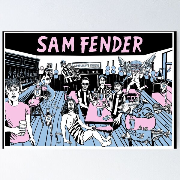 Item preview, New Sam Fender - Lowlights Print - (Limited Edition) Apparel For Fans designed and sold by Ideas-Heaven.