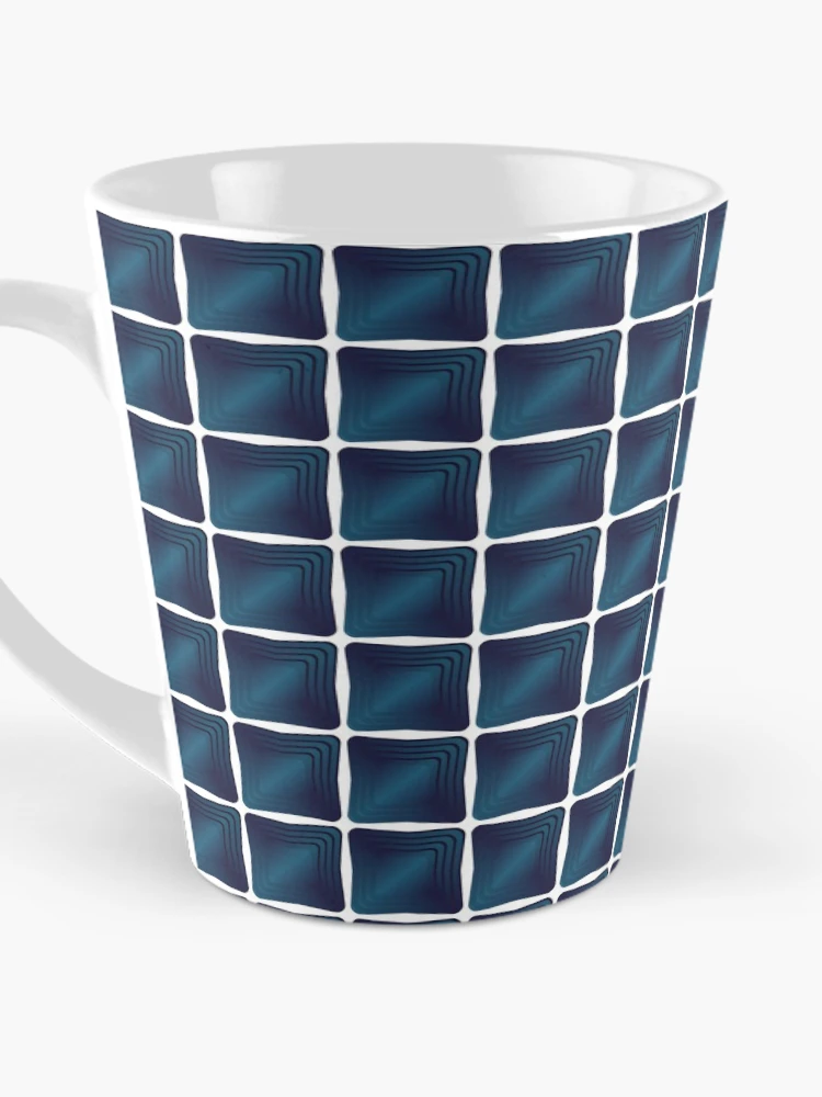 Thumbnail 3 of 4, Coffee Mug, Compartment Design Rounded Blue  designed and sold by pASob-dESIGN.
