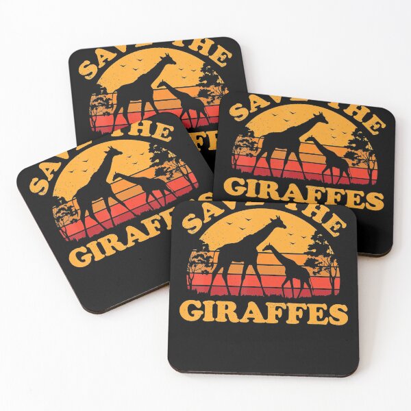 Item preview, Save the Giraffes Retro Vintage Animal Lover designed and sold by IanSummer53.