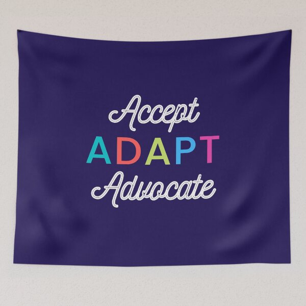 Item preview, Accept Adapt Advocate Colorful Modern motivational quotes designed and sold by wodra.