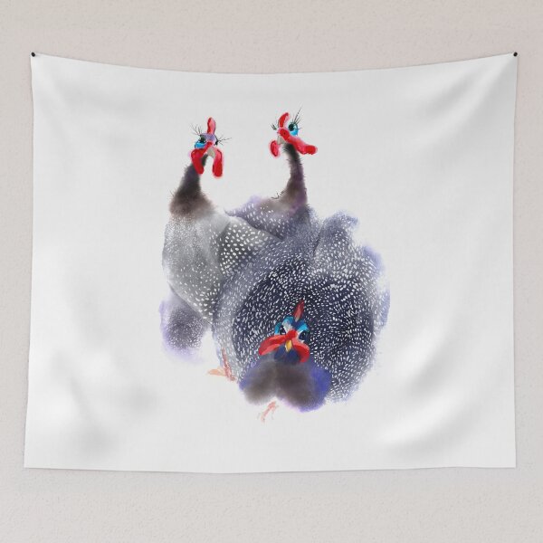 Item preview, Three Guinea fowl birds designed and sold by orangerinka.