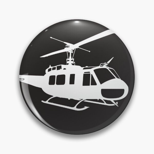 Item preview, Huey UH-1 silhouette (white) designed and sold by Huey 218: Restoring a legend.