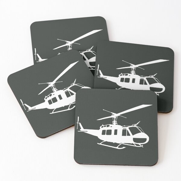 Item preview, Huey UH-1 silhouette (white) designed and sold by Huey 218: Restoring a legend.