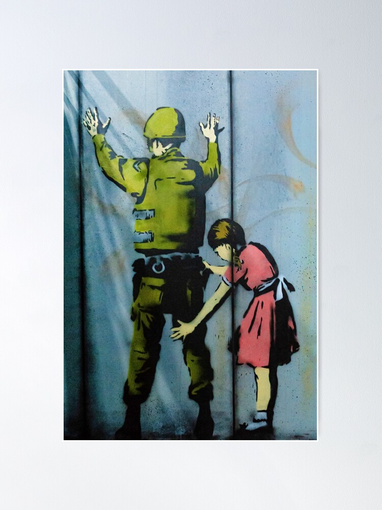 Poster Banksy - Policeman Searching Girl