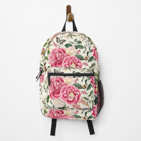 Item preview, Cottagecore English Rose Cottage Garden Flowers Floral Botanical Cream Pink Decor designed and sold by BohoStudio.