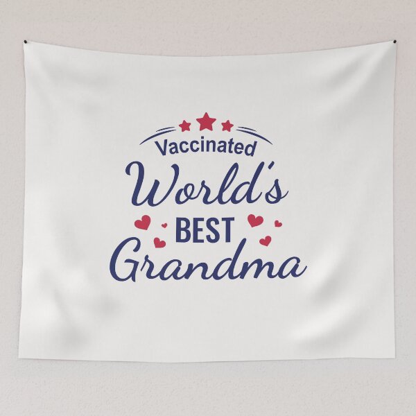 Item preview, Vaccinated: World's Best Grandma designed and sold by PrintBrint.