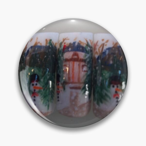 Item preview, Snow man on the artificial nails.  designed and sold by Lan thi Nguyen.
