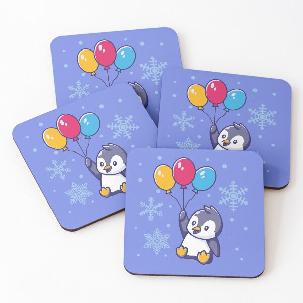 Item preview, Penguin with Balloons designed and sold by ALW951.