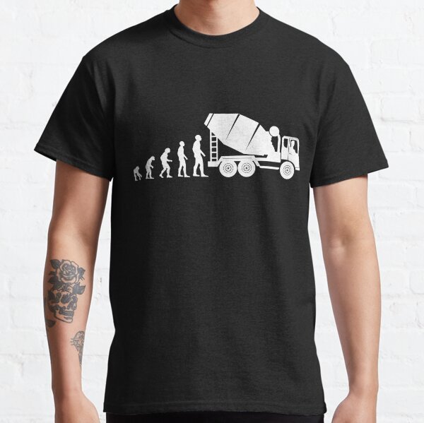 Concrete mixer & concrete mixer driver evolution profession - gentlemen Classic T-Shirt
