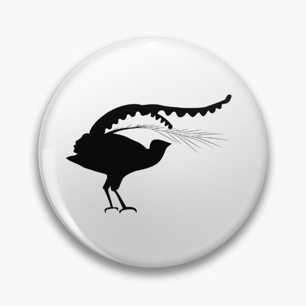 Item preview, Lyrebird, or bird-lira silhouette of an Australian animal designed and sold by mlanaa.