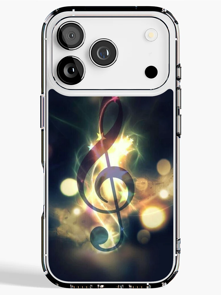 Thumbnail 1 of 5, iPhone Case, Musical Note on Fire designed and sold by ReesDesigns.