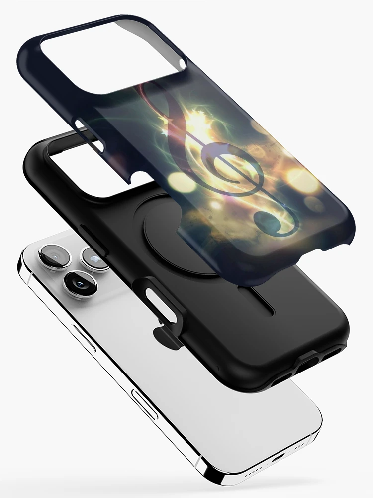Thumbnail 2 of 4, iPhone Case, Musical Note on Fire designed and sold by ReesDesigns.