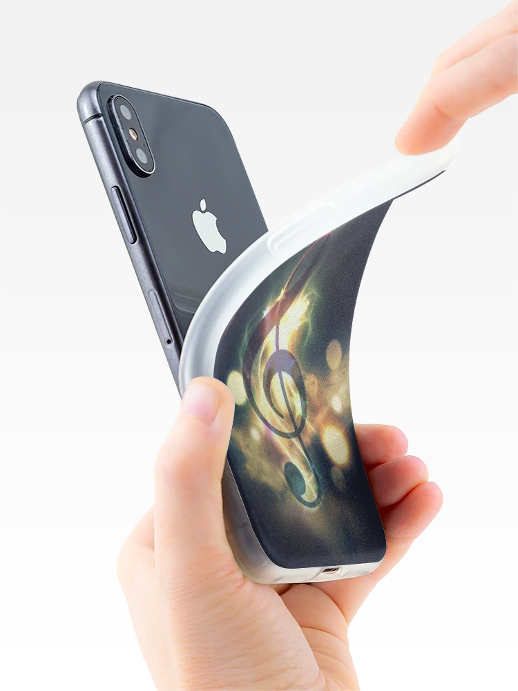 Thumbnail 4 of 5, iPhone Case, Musical Note on Fire designed and sold by ReesDesigns.