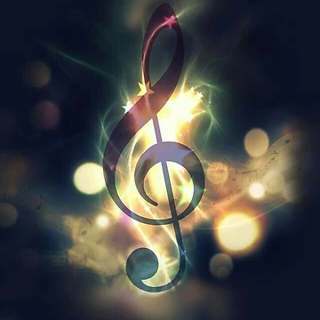 Artwork thumbnail, Musical Note on Fire by ReesDesigns