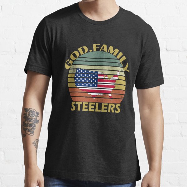 American Flag God Family Steeler Military Veteran' Men's Premium T