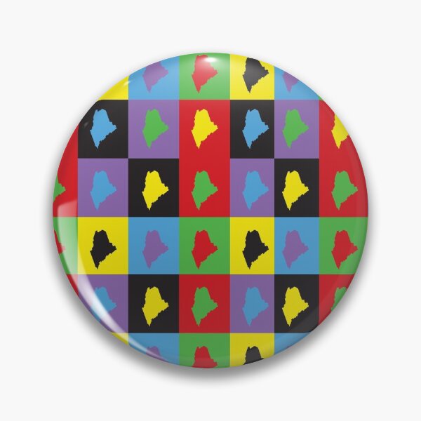 Item preview, Maine US State Pop Art Pattern designed and sold by ValeriesGallery.