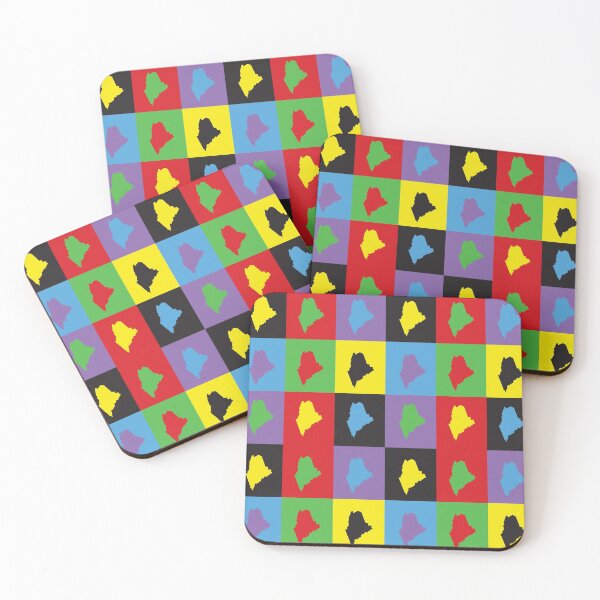 Item preview, Maine US State Pop Art Pattern designed and sold by ValeriesGallery.