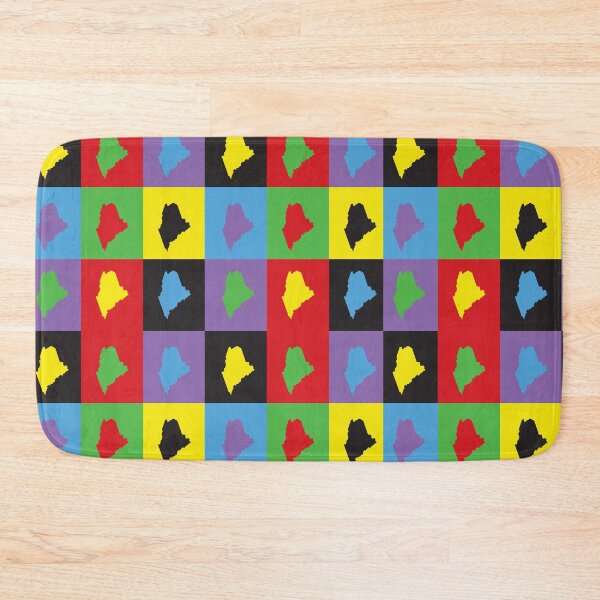 Item preview, Maine US State Pop Art Pattern designed and sold by ValeriesGallery.