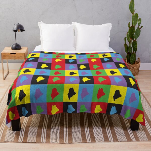 Item preview, Maine US State Pop Art Pattern designed and sold by ValeriesGallery.