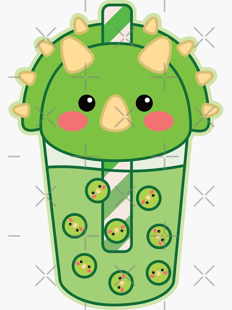 Kawaii Dinosaur Sticker for Sale by peppermintpopuk