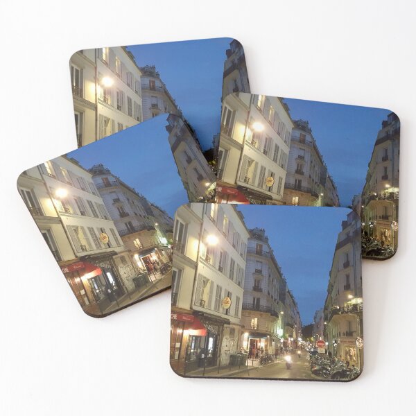 Item preview, Nighttime Street in Paris designed and sold by RotondoArt.
