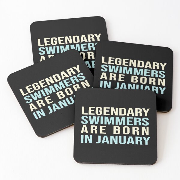 Item preview, Legendary Swimmers Are Born In January designed and sold by ZAstore.